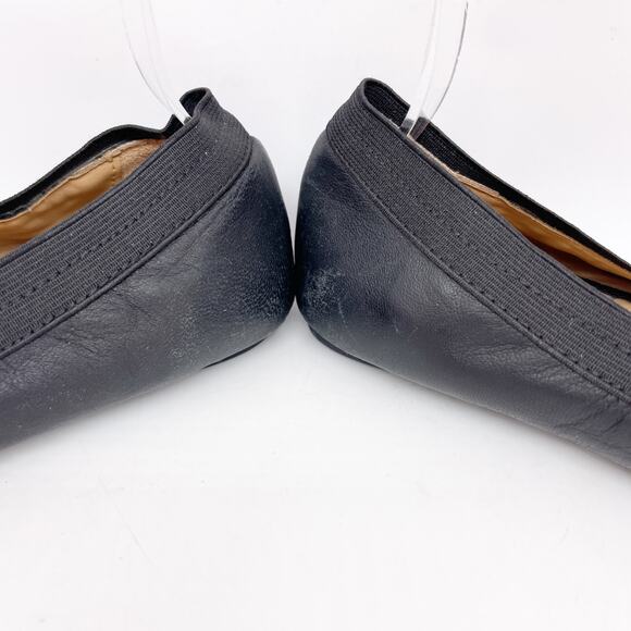 Me Too Women's Black Leather Reign Flat Nappa Size 8.5M - Picture 15 of 15